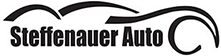 Logo af steffenauer auto med stiliserede bølger over teksten.