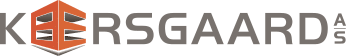 Logo af korsgaard med et stiliseret orange ræveansigt inde i et skjold, der repræsenterer telefonsystem-mærket, ledsaget af mærkenavnet i grønt og gråt.