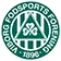 Logo for Viborg FF med et grønt og hvidt emblem med et slot og to krydsede nøgler, omkranset af holdets navn, stiftelsesår, 1907, og en tele