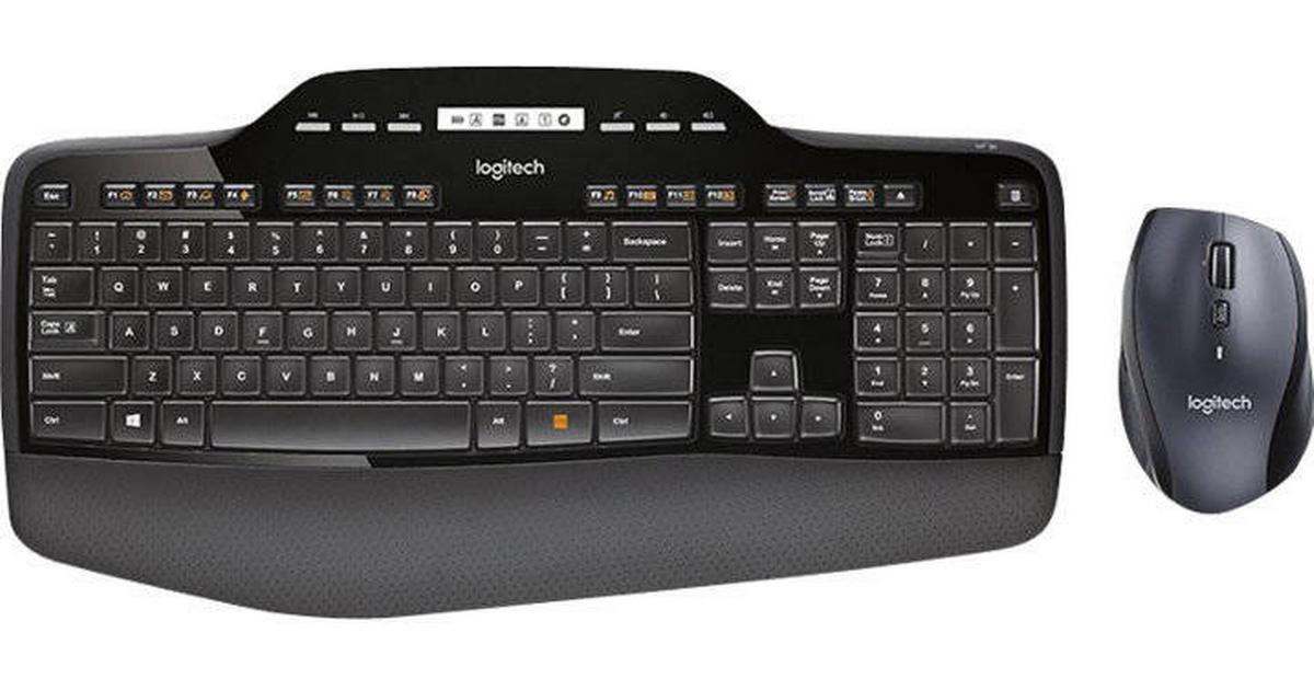 MK710, tastatur m/Mus Sort - MobilCenterMidt