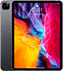 En moderne smartphone, der viser et levende, flerfarvet abstrakt tapet på skærmen med synlige kameraer og knapper på siden.