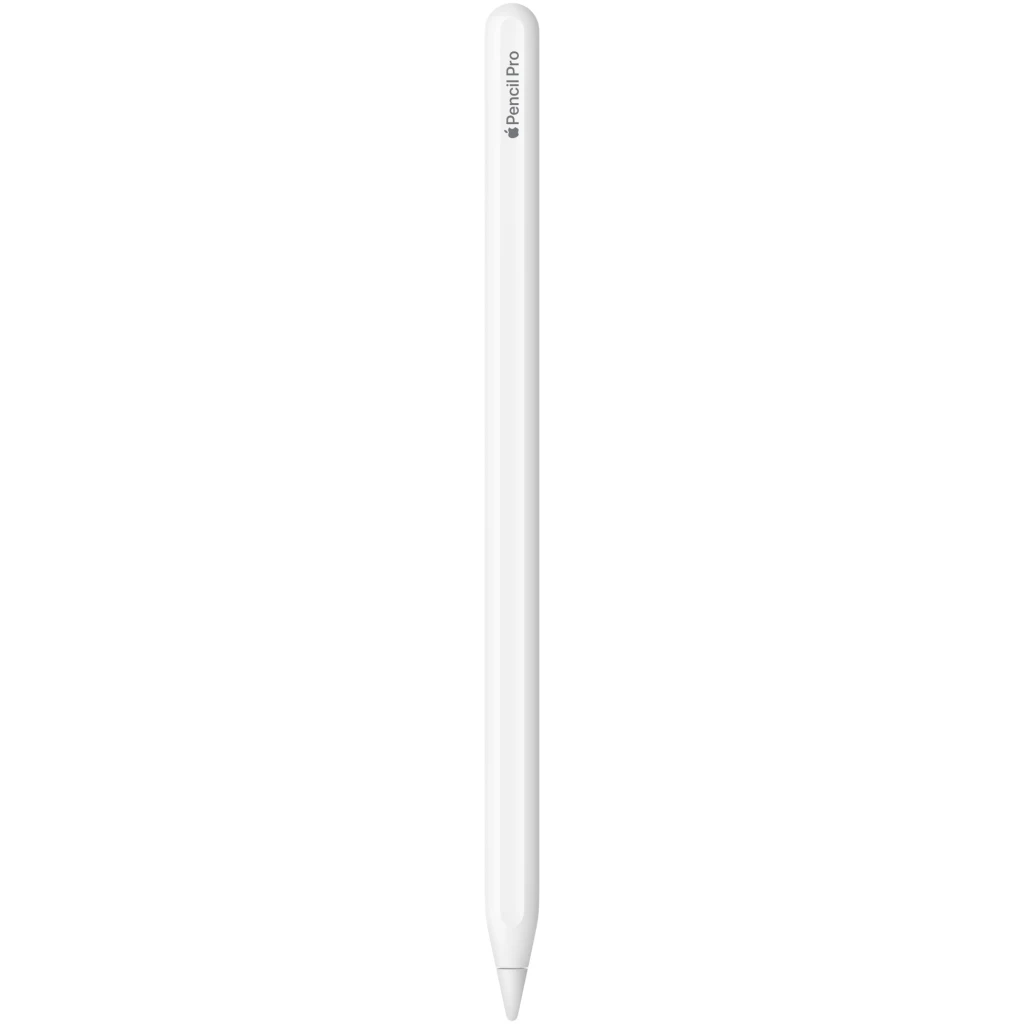 En hvid styluspen, mærket "Apple Pencil 2nd generation", designet til brug med touchscreen-enheder.