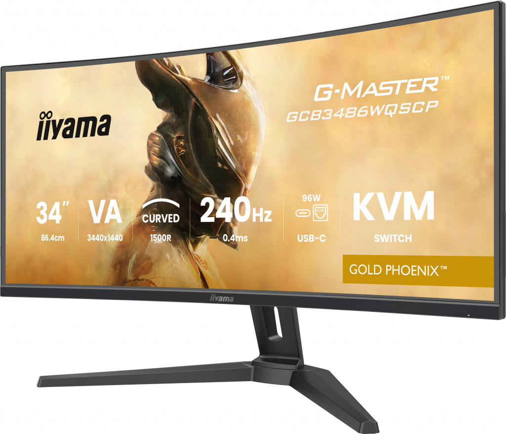 iiyama G-MASTER GCB3486WQSCP-B1 computerskærm 86,4 cm (34") 3440 x 1440 pixel UltraWide Quad HD Sort 8 iiyama G-MASTER GCB3486WQSCP-B1 computerskærm 86,4 cm (34") 3440 x 1440 pixel UltraWide Quad HD Sort - Billede 8