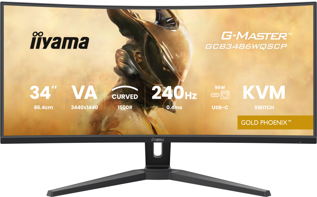 iiyama G-MASTER GCB3486WQSCP-B1 computerskærm 86,4 cm (34") 3440 x 1440 pixel UltraWide Quad HD Sort 2 iiyama G-MASTER GCB3486WQSCP-B1 computerskærm 86,4 cm (34") 3440 x 1440 pixel UltraWide Quad HD Sort - Billede 2