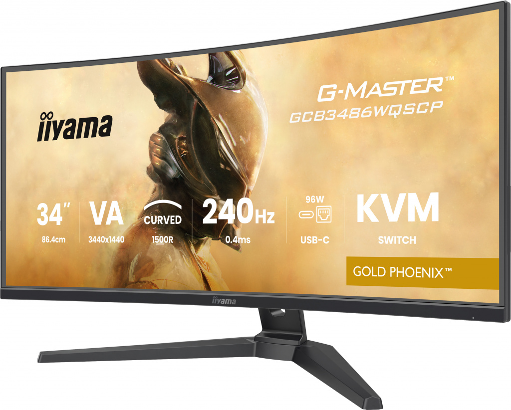 iiyama G-MASTER GCB3486WQSCP-B1 computerskærm 86,4 cm (34") 3440 x 1440 pixel UltraWide Quad HD Sort 9 iiyama G-MASTER GCB3486WQSCP-B1 computerskærm 86,4 cm (34") 3440 x 1440 pixel UltraWide Quad HD Sort - Billede 9