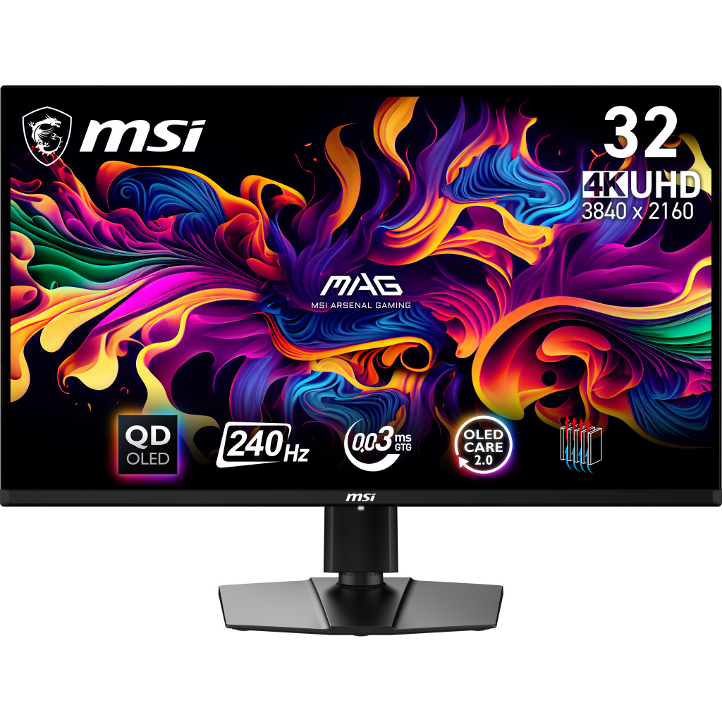 MSI MAG 321UPX QD-OLED computerskærm 80 cm (31.5") 3840 x 2160 pixel 4K Ultra HD Sort 1 MSI MAG 321UPX QD-OLED computerskærm 80 cm (31.5") 3840 x 2160 pixel 4K Ultra HD Sort