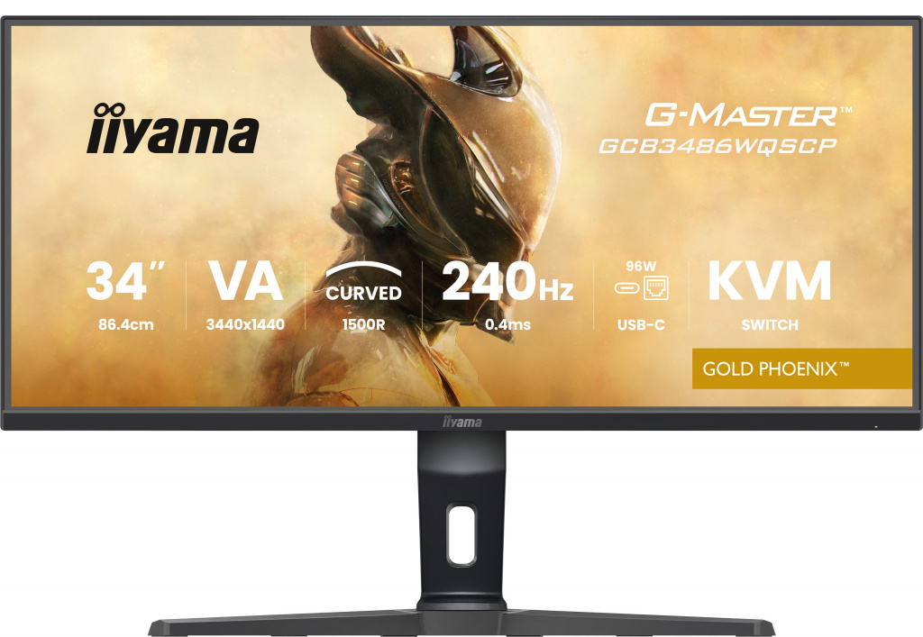 iiyama G-MASTER GCB3486WQSCP-B1 computerskærm 86,4 cm (34") 3440 x 1440 pixel UltraWide Quad HD Sort 3 iiyama G-MASTER GCB3486WQSCP-B1 computerskærm 86,4 cm (34") 3440 x 1440 pixel UltraWide Quad HD Sort - Billede 3