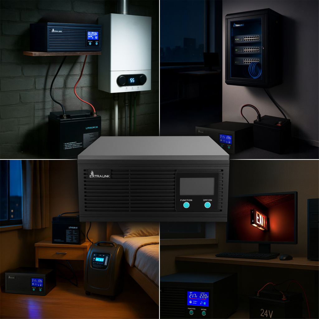 Extralink EX.31131 strømadapter og vekselret Automatisk 1200 W Sort 20 Extralink EX.31131 strømadapter og vekselret Automatisk 1200 W Sort - Billede 20