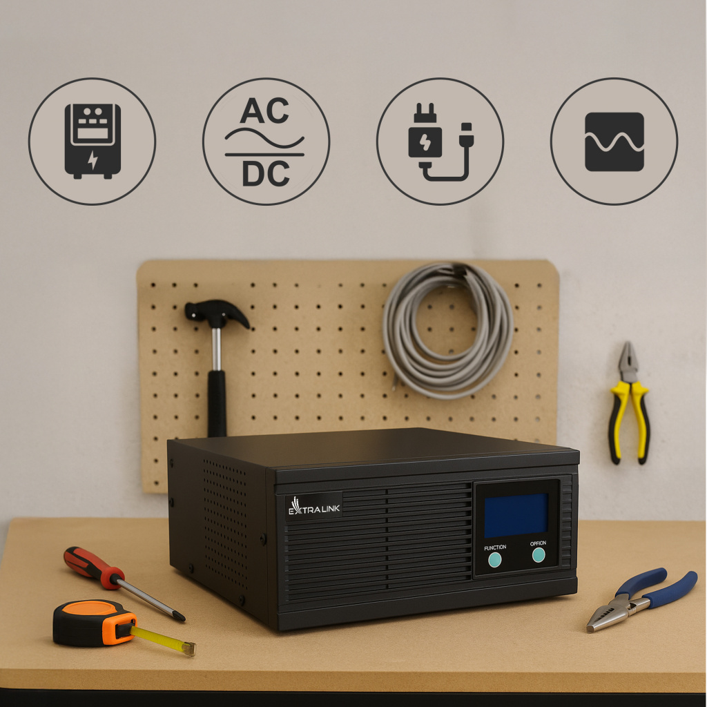 Extralink EX.31131 strømadapter og vekselret Automatisk 1200 W Sort 22 Extralink EX.31131 strømadapter og vekselret Automatisk 1200 W Sort - Billede 22