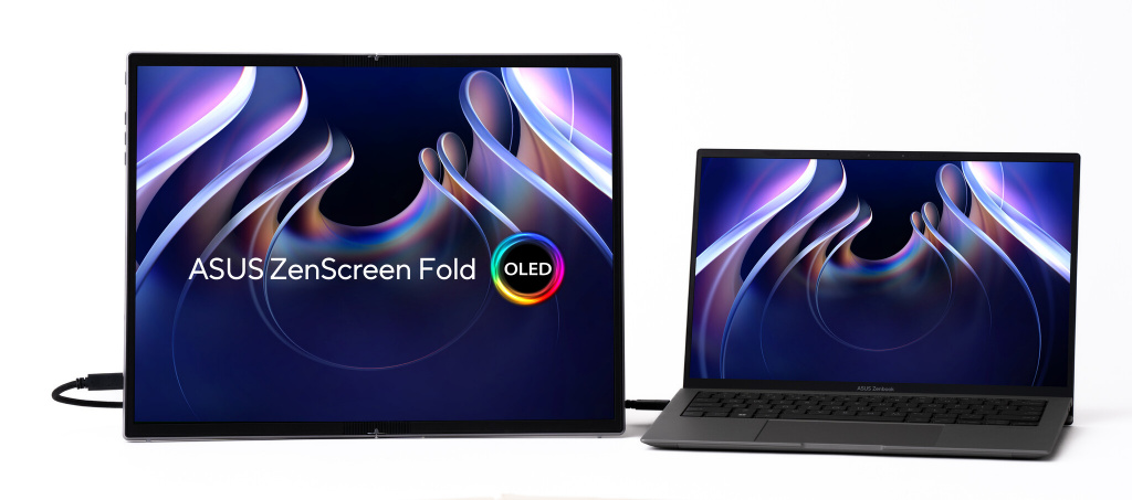 ASUS ZenScreen Fold OLED MQ17QH computerskærm 43,9 cm (17.3") 2560 x 1920 pixel Quad HD Sølv 1 ASUS ZenScreen Fold OLED MQ17QH computerskærm 43,9 cm (17.3") 2560 x 1920 pixel Quad HD Sølv