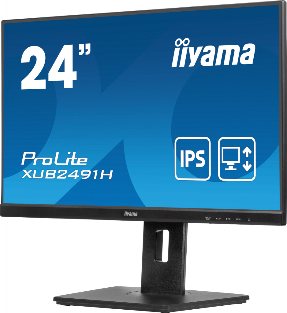 iiyama ProLite XUB2491H-B1 computerskærm 60,5 cm (23.8") 1920 x 1080 pixel Fuld HD LED Sort 4 iiyama ProLite XUB2491H-B1 computerskærm 60,5 cm (23.8") 1920 x 1080 pixel Fuld HD LED Sort - Billede 4