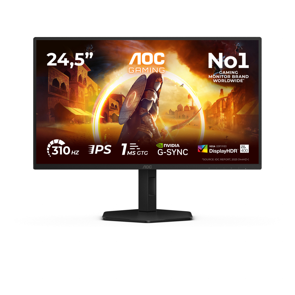 AOC G4 25G4SXU computerskærm 62,2 cm (24.5") 1920 x 1080 pixel Fuld HD LED Sort, Grå 1 AOC G4 25G4SXU computerskærm 62,2 cm (24.5") 1920 x 1080 pixel Fuld HD LED Sort, Grå